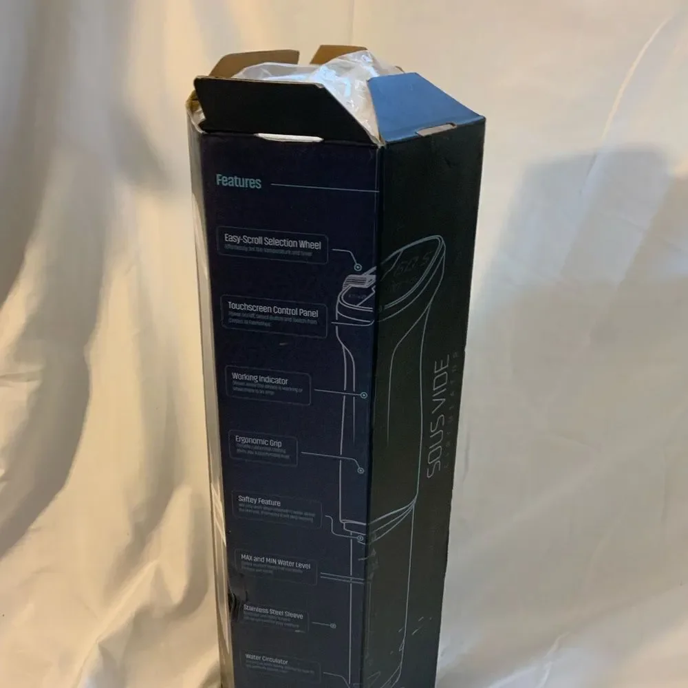 Kitchen Gizmo, Sous Vide Immersion Circulator, 800W Grey Circulator Stick
